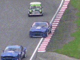 Classic touring cars on the track
